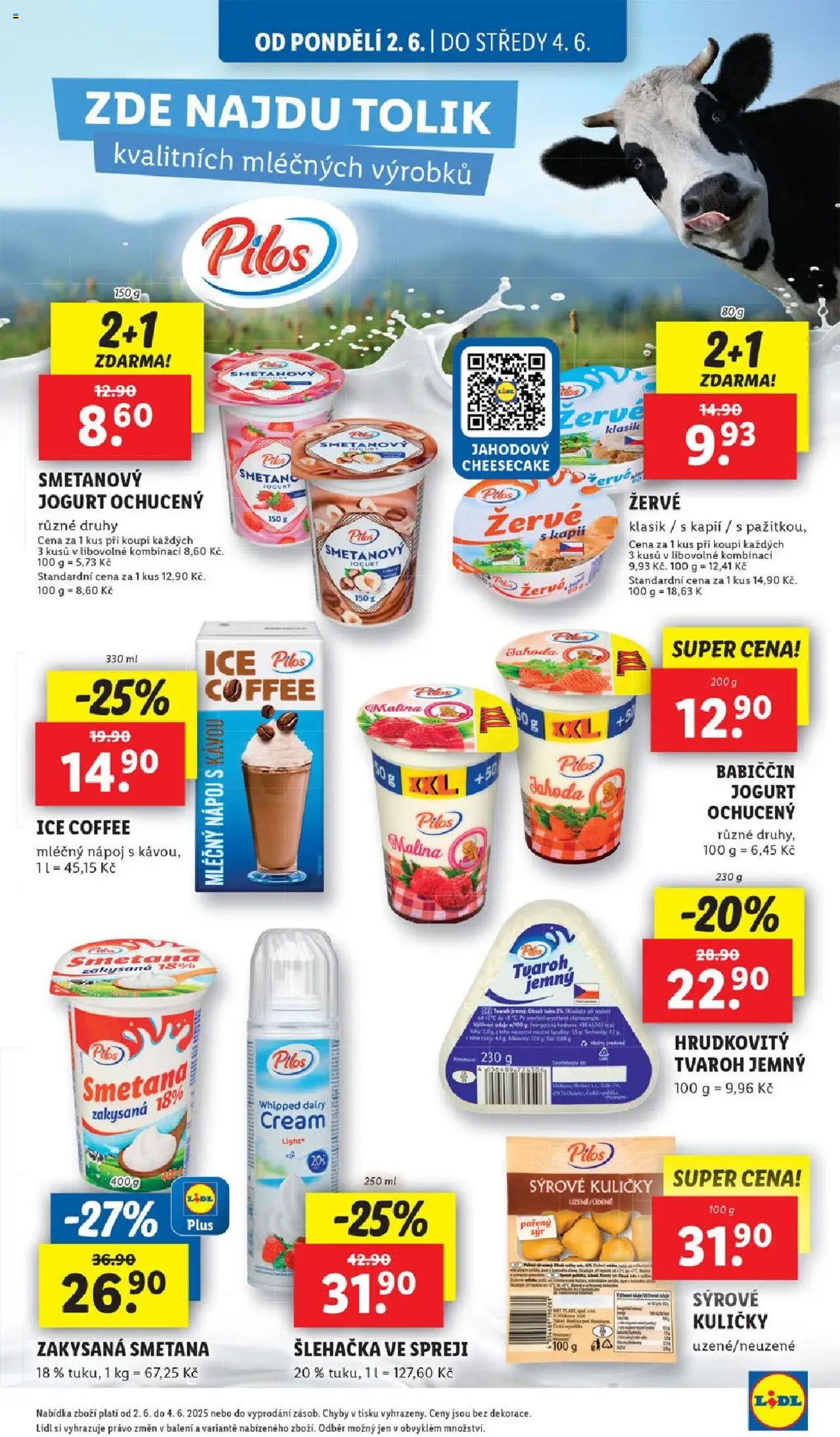 Lidl leták od 02.06.2025 | Strana: 13 | Produkty: Smetanový jogurt, Smetana, Cheesecake, Pila