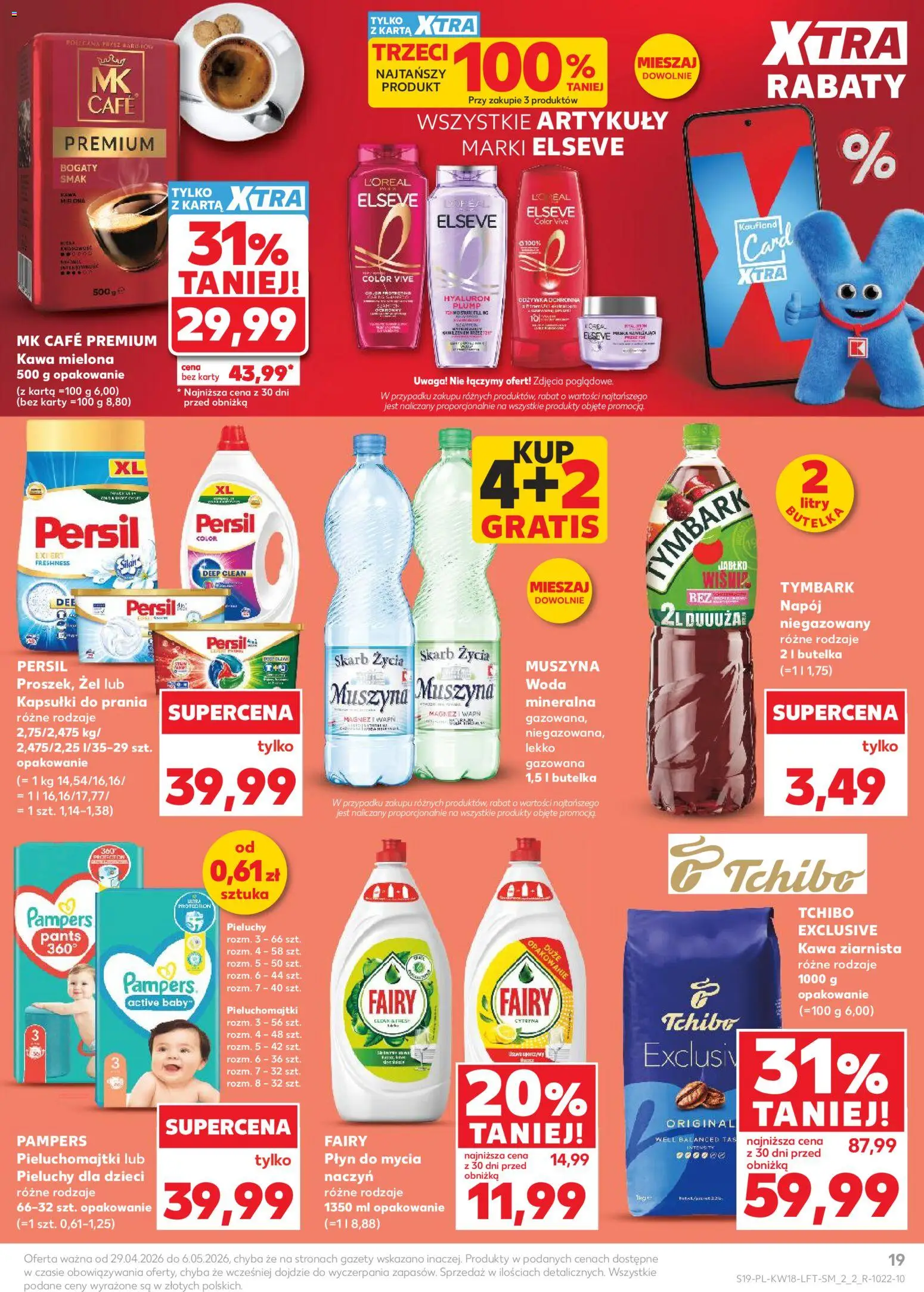 Kaufland gazetka od 29.04.2026 | Strona: 19 | Produkty: Persil, Pampers, Kapsułki do prania, Fairy