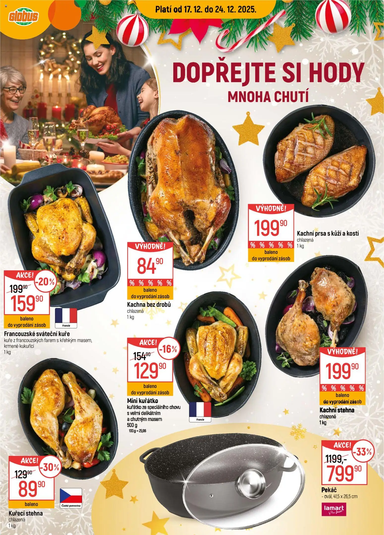 Globus leták - Praha Zličín od 17.12.2025 | Strana: 11 | Produkty: Globus, Pekáč, Kachni stehna, Kuřecí stehna