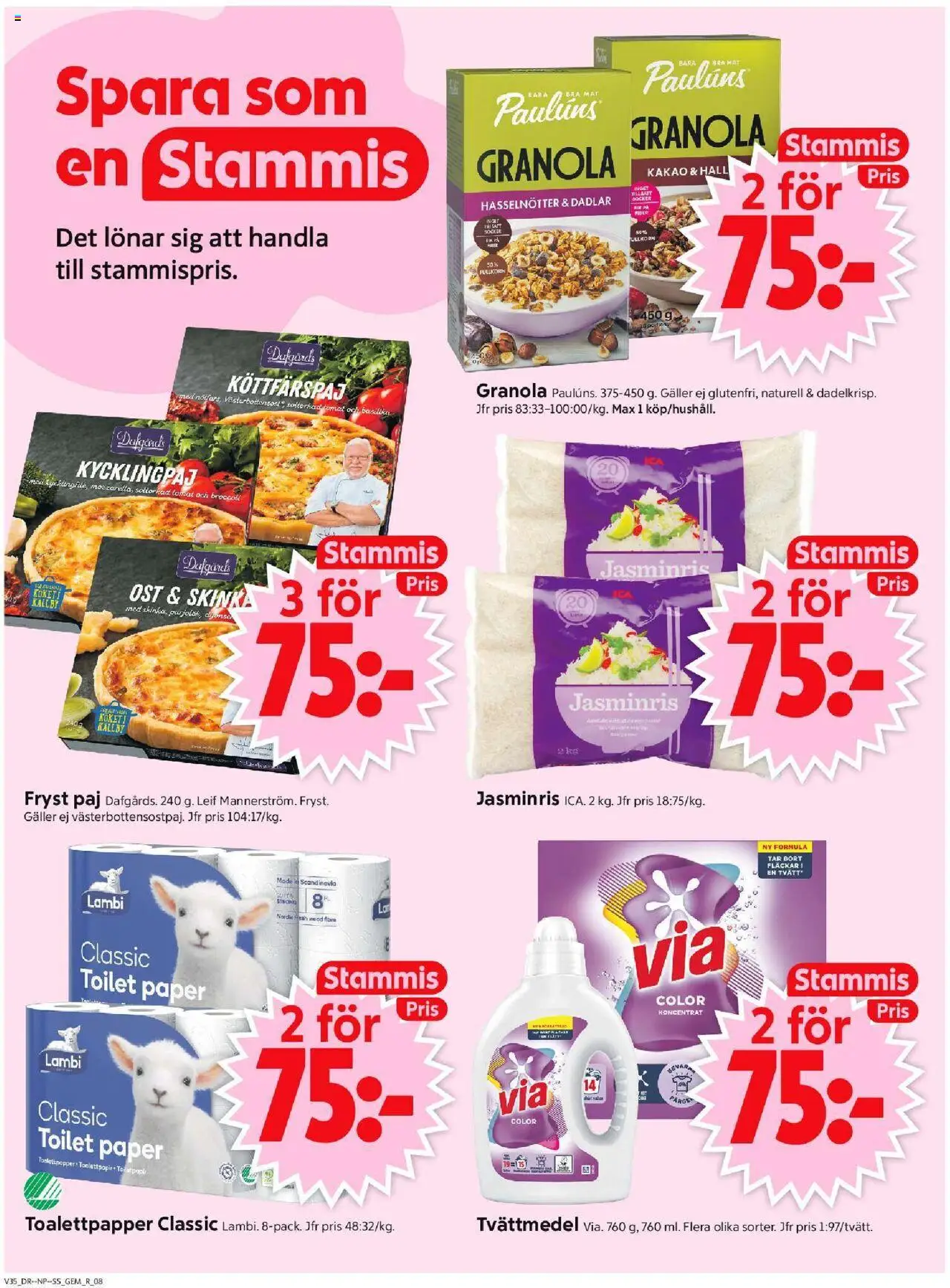 ICA Supermarket reklamblad aktuell från 25.08.2025 | Sida: 10 | Produkter: Ost, Skinka, Häll, Basilika