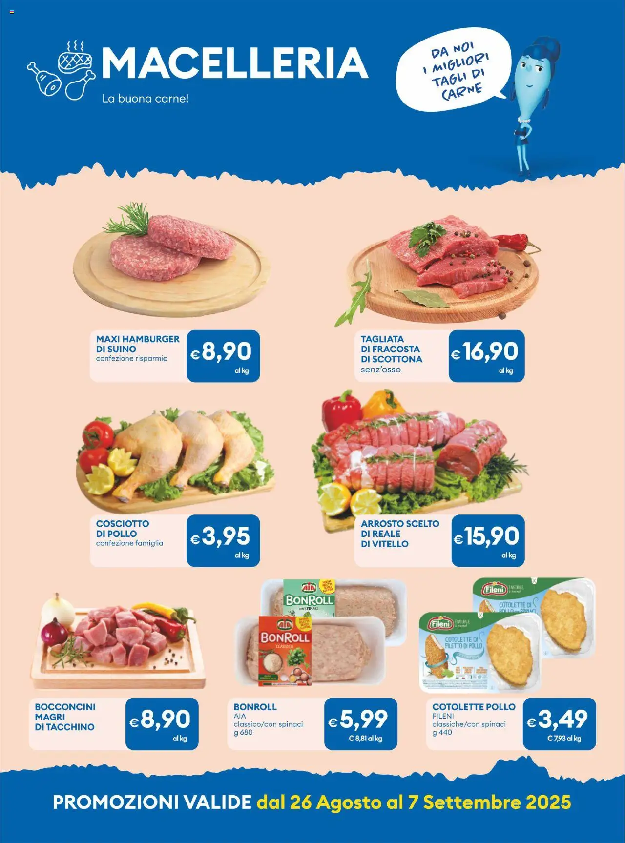 Volantino MD Discount del 26.08.2025 | Pagina: 11 | Prodotti: Arrosto, Pollo, Vitello, Hamburger
