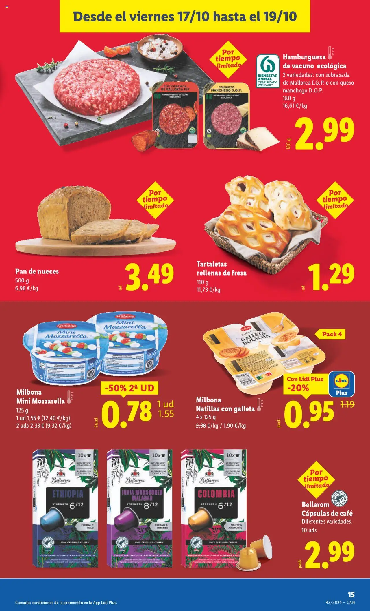 Lidl - Canarias │ válido desde el 13.10.2025 | Página: 23 | Productos: Queso, Pan, Σοκολατούχο γάλα, Sobrasada