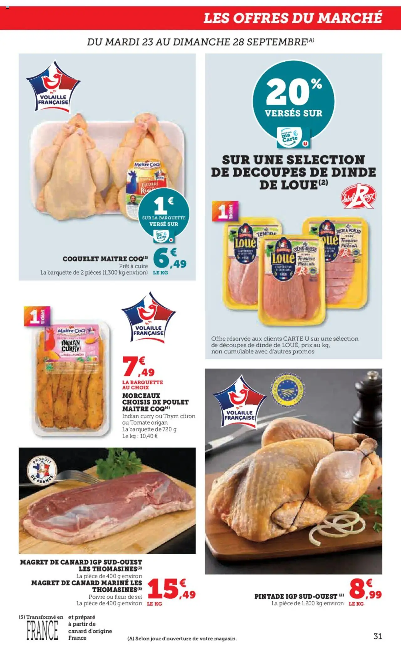  | Page: 31 | Produits: Origan, Magret de canard, Sel, Pintade