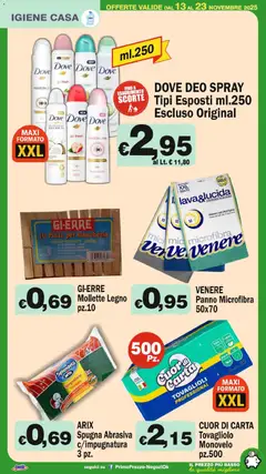 Anteprima del volantino Volantino Primo Prezzo	 valido a partire dal 13.11.2025 | Pagina: 24 | Prodotti: Spugna, Panno microfibra, Pavimento, Pinze
