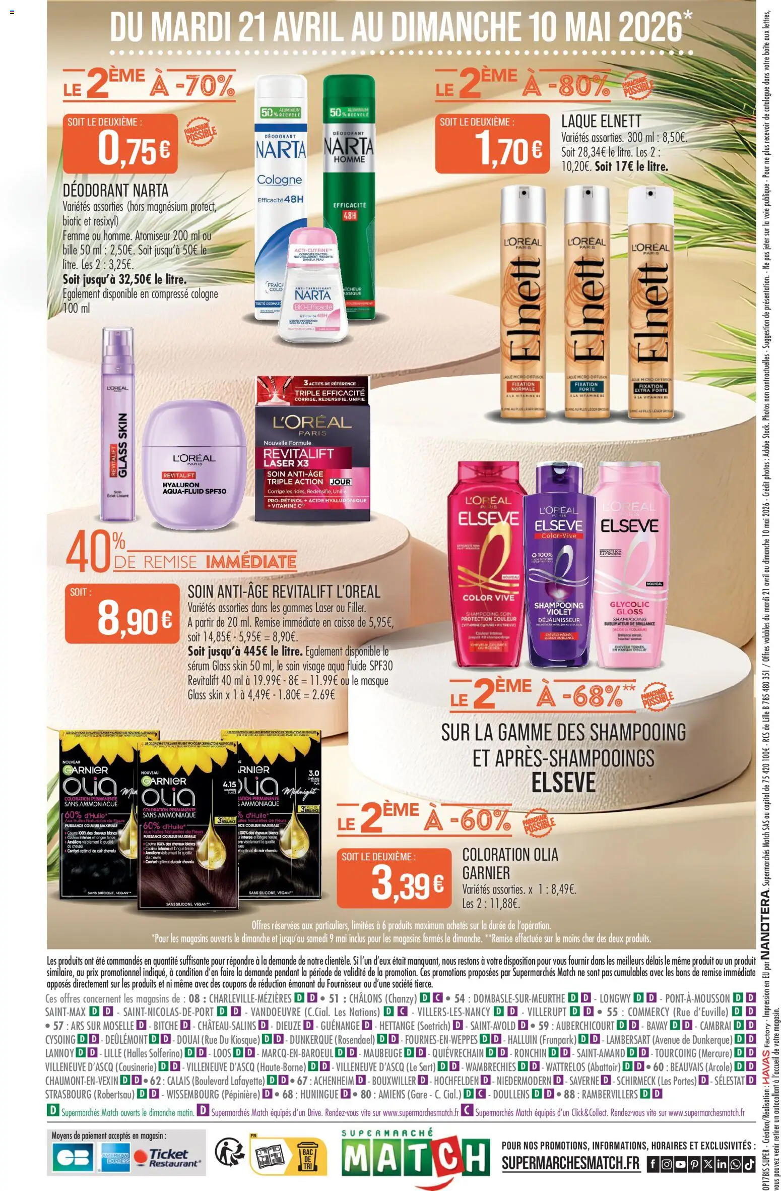 {H1} | Page: 16 | Produits: Serum, Shampooing, Déodorant, Laque