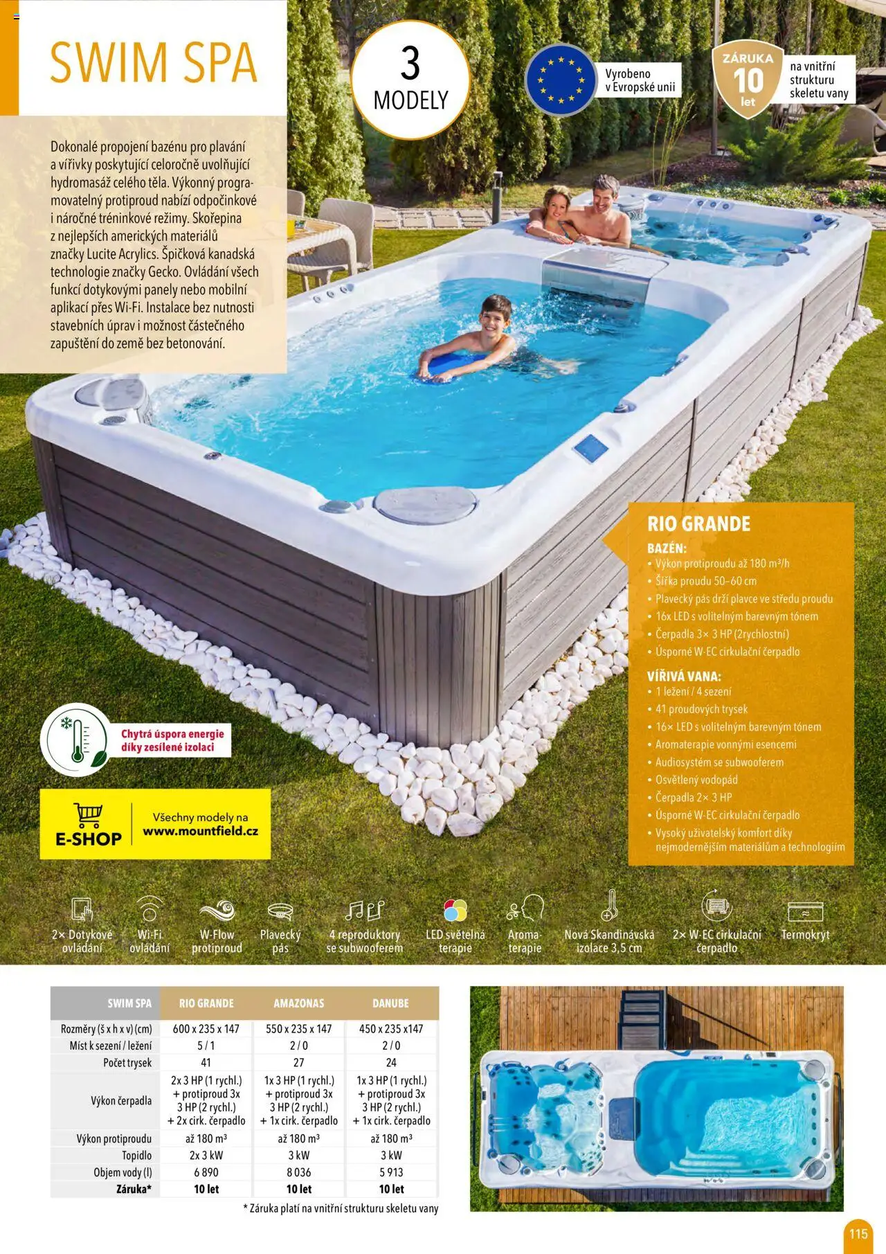 Mountfield katalog 2025 od 16.04.2025 | Strana: 115 | Produkty: Bazén, Modely, Vana, Čerpadlo