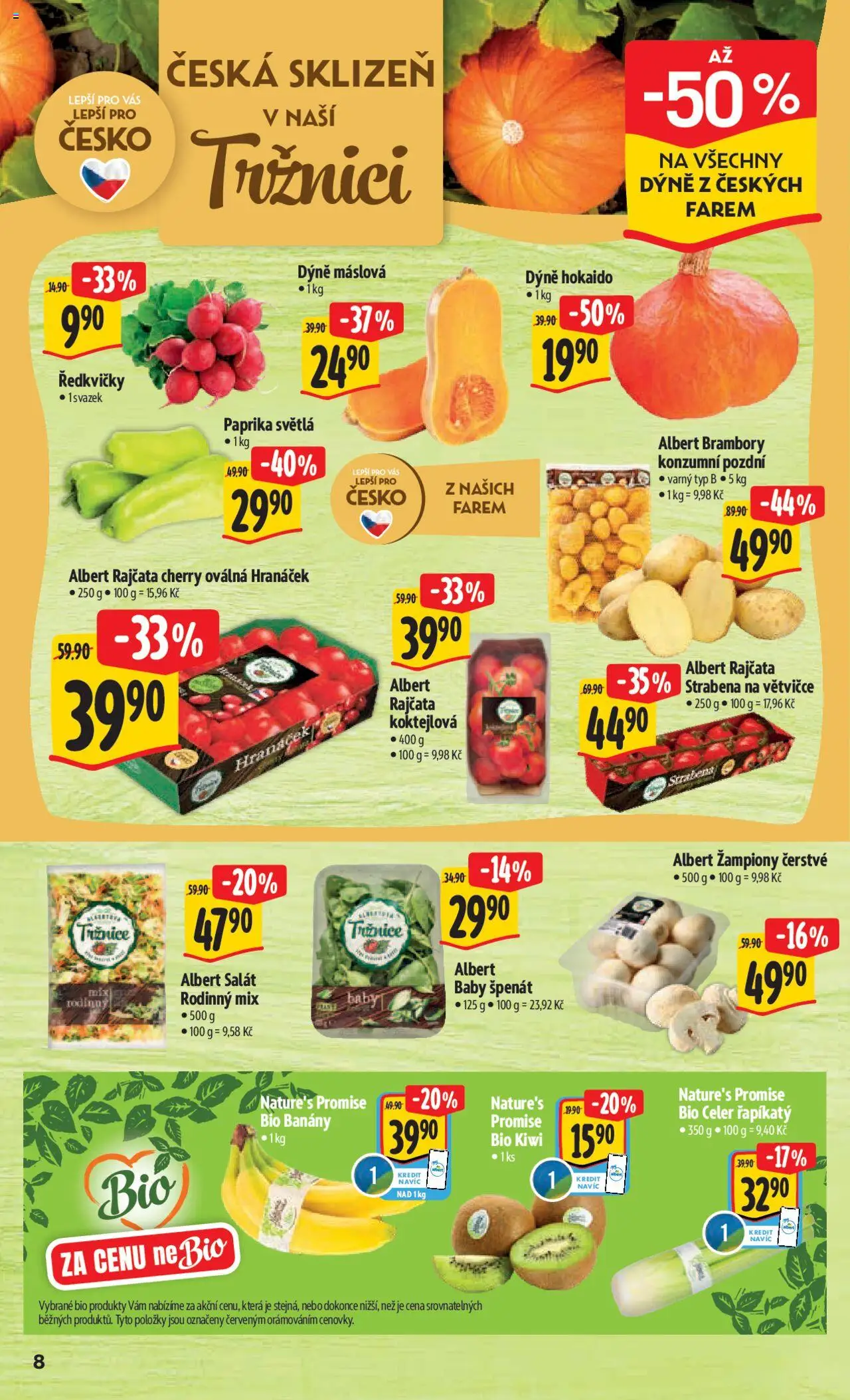 Albert leták - Hypermarket od 17.09.2025 | Strana: 13 | Produkty: Banány, Salát, Paprika, Celer