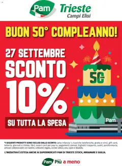 Anteprima del volantino PAM Trieste catalogo valido a partire dal 15.09.2025