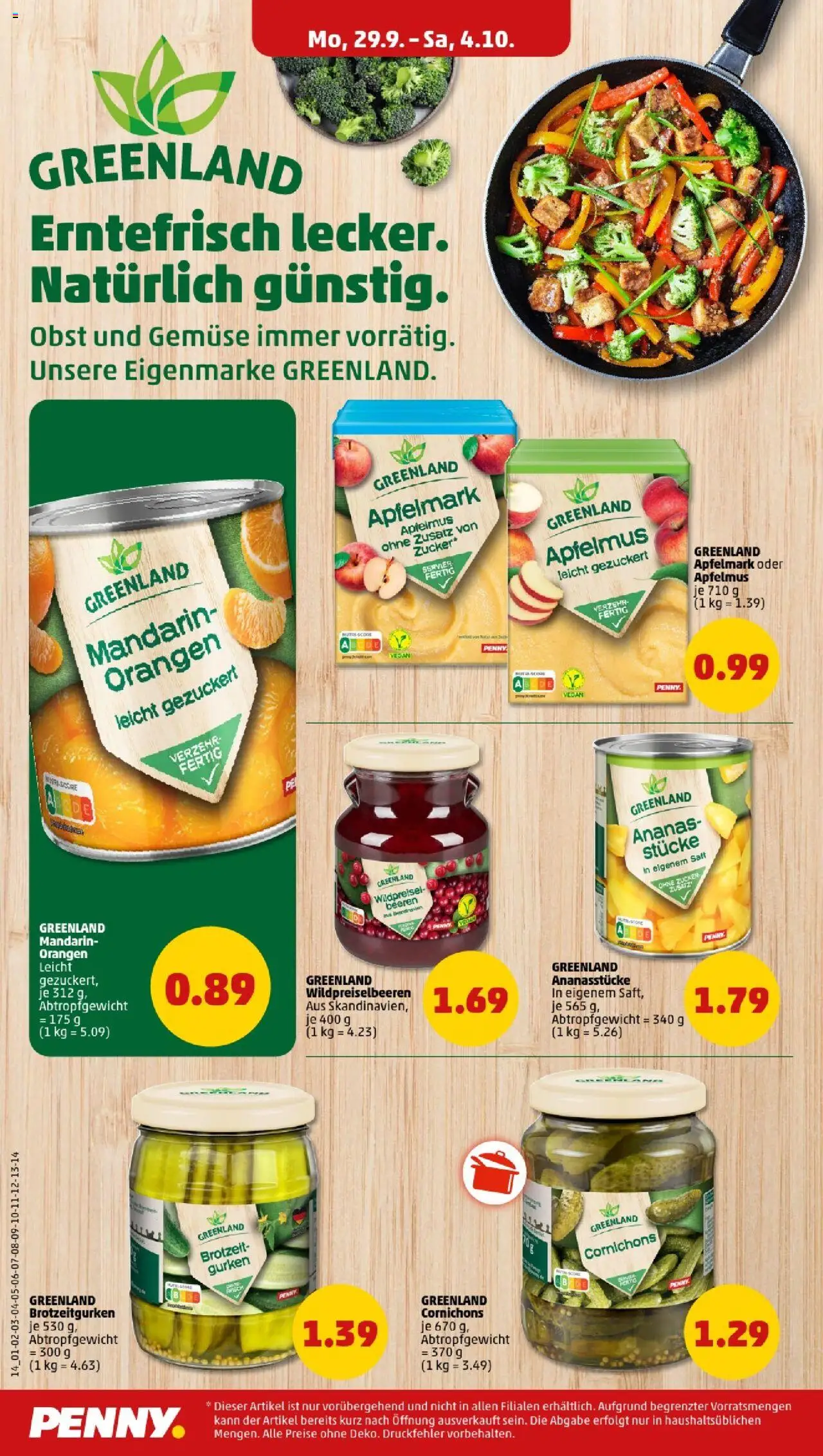 Penny - Berlin – gültig ab 29.09.2025 | Seite: 16 | Produkte: Ananas, Gemüse, Zucker, Gurken