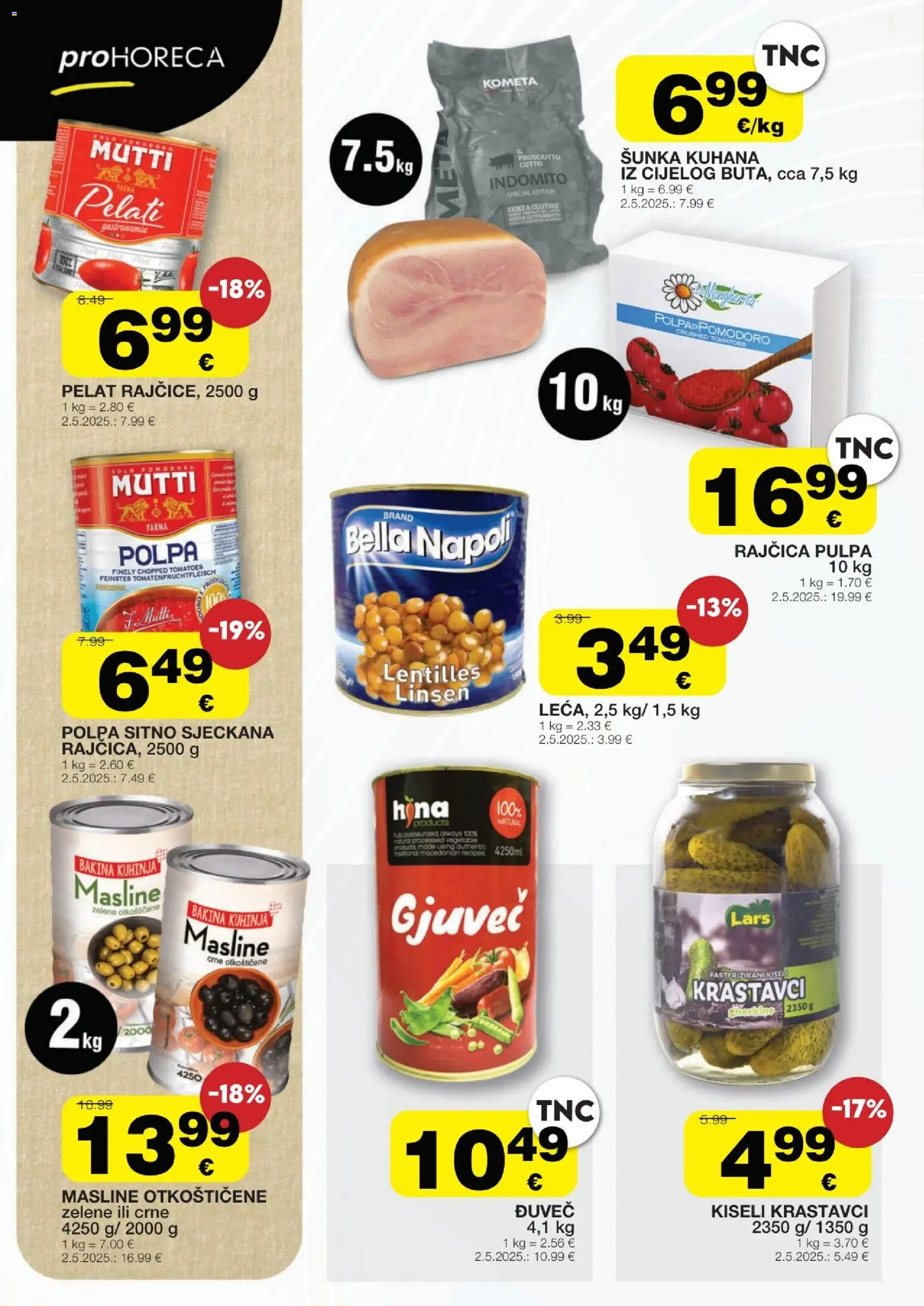 Stanić Diskont katalog | vrijedi od 01.01.2026 | Stranica: 4 | Proizvodi: Masline, Krastavci, Rajčica, Kuhinja