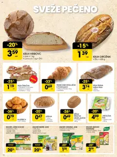 Novi Tuš katalog ponudbe – veljaven od 17.09.2025 | Stran: 10 | Izdelki: Pita, Mocarela, Kruh, Testenine