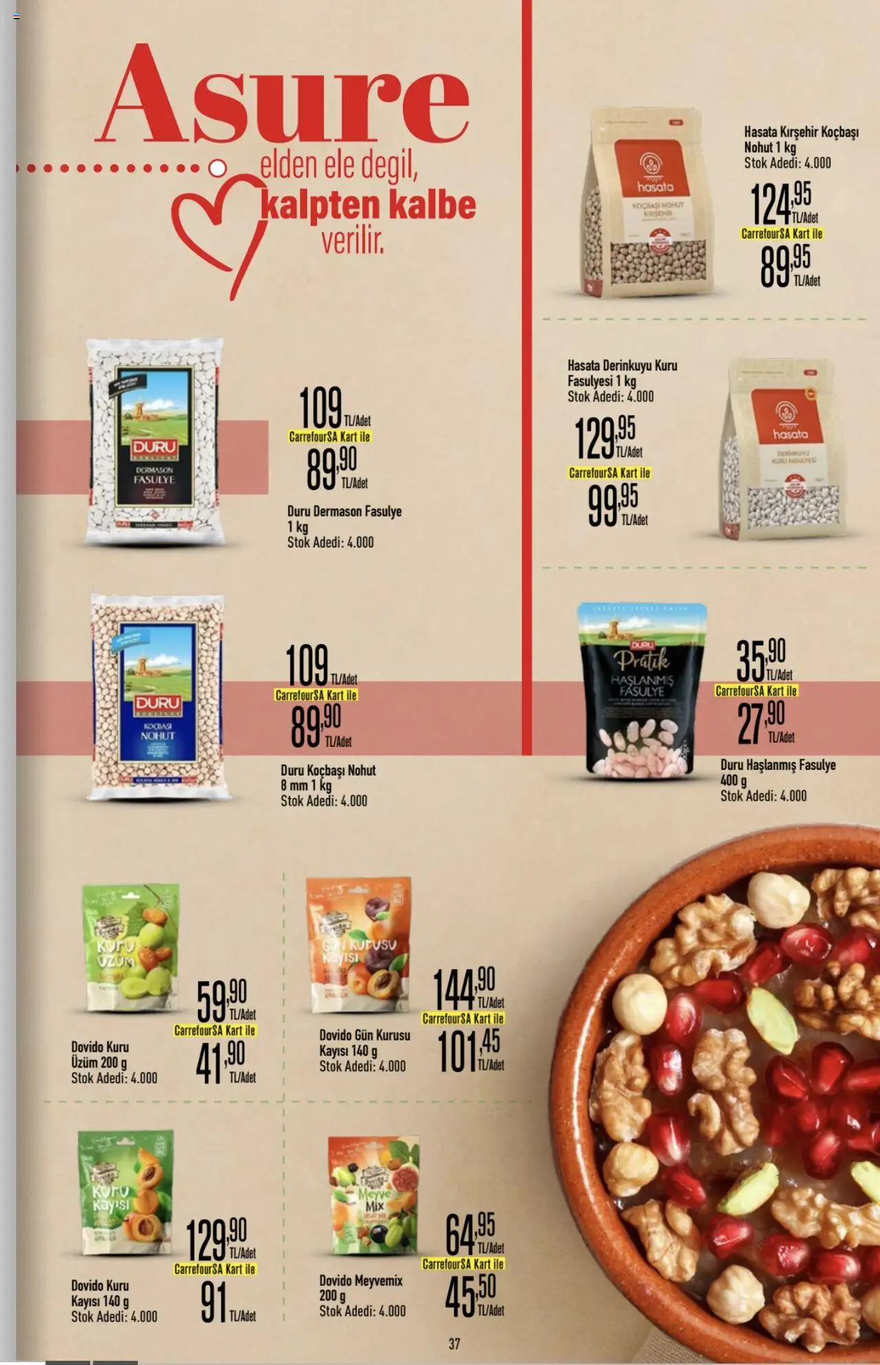 CarrefourSA Katalog - 26.06.2025 tarihinden itibaren geçerlidir | Sayfa: 37 | Ürünler: Fasulye, Meyve, Kayısı, Üzüm