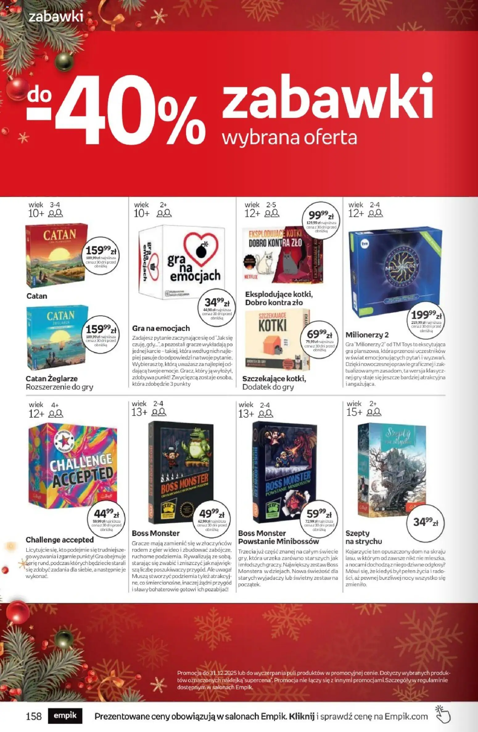 Empik promocje - Tom kultury Zabawki od 10.12.2025 | Strona: 34 | Produkty: Wideo, Gra, Gry
