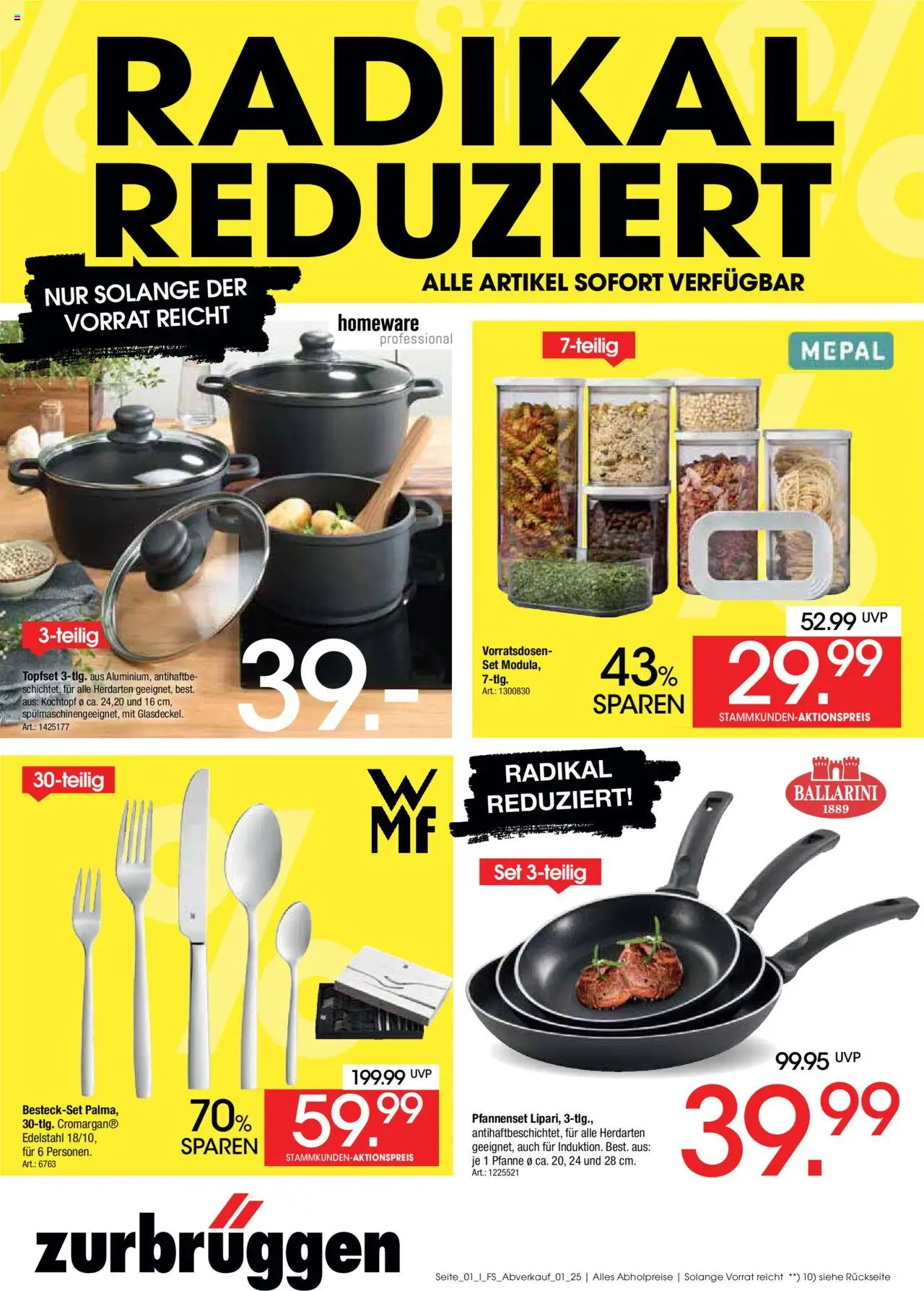 Zurbrüggen  Abverkauf - gültig ab dem 01.08.2025 | Seite: 1