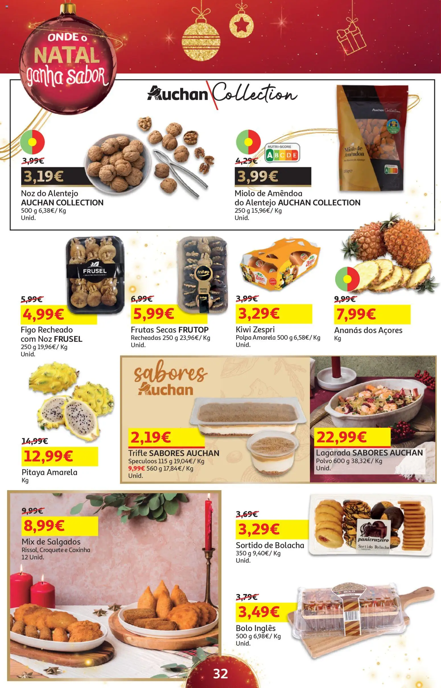 Auchan - Presentes │ válido de 18.11.2025 | Página: 32 | Produtos: Bolo, Polvo, Kiwi