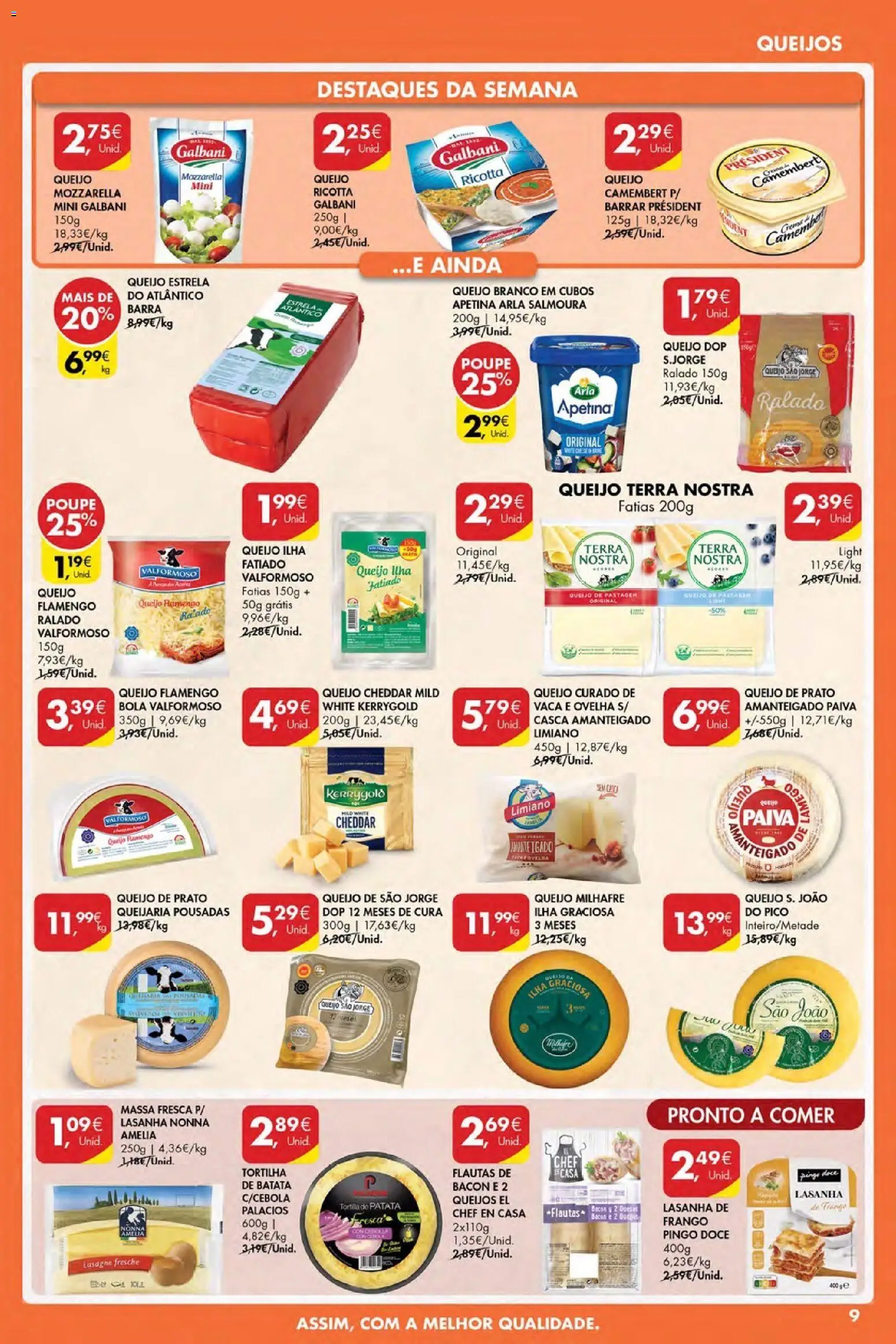 Pingo Doce Poupe Esta Semana Açores │ válido de 23.04.2026 | Página: 9 | Produtos: Batata, Frango, Lasanha, Cheddar