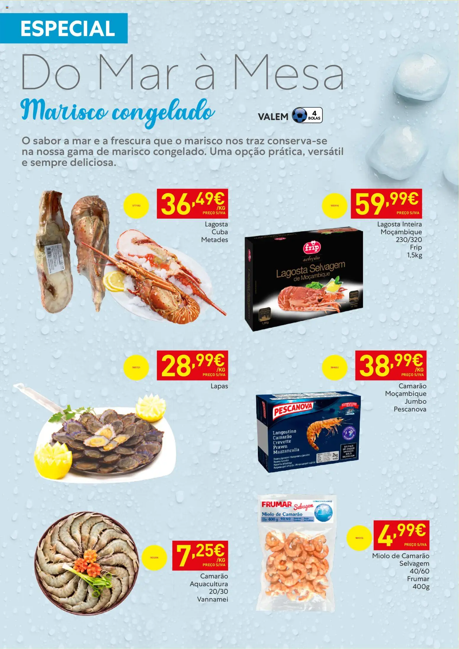 Recheio - Horeca Bons Negócios Madeira │ válido de 07.04.2026 | Página: 12 | Produtos: Lagosta, Camarão, Mesa