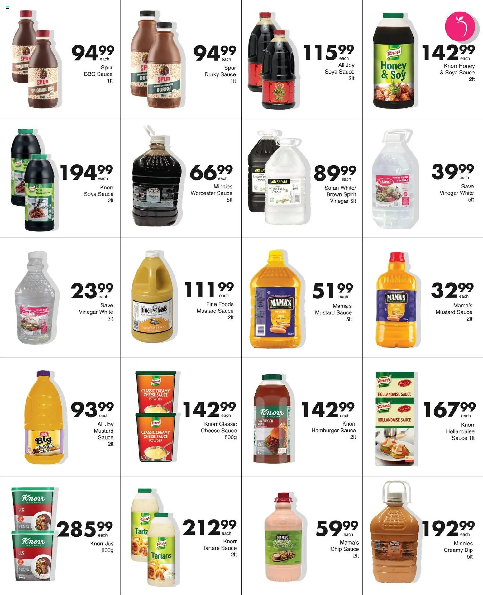 New Save catalogue – valid from 23.03.2026 | Page: 9 | Products: Vinegar, Mustard, Sauce, Peach