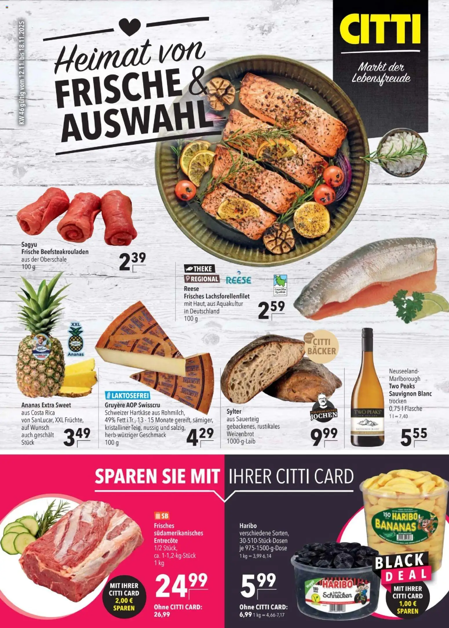 CITTI tilbudsavis – gyldig fra 12.11.2025 | Side: 1 | Produkter: Ananas, Entrecote
