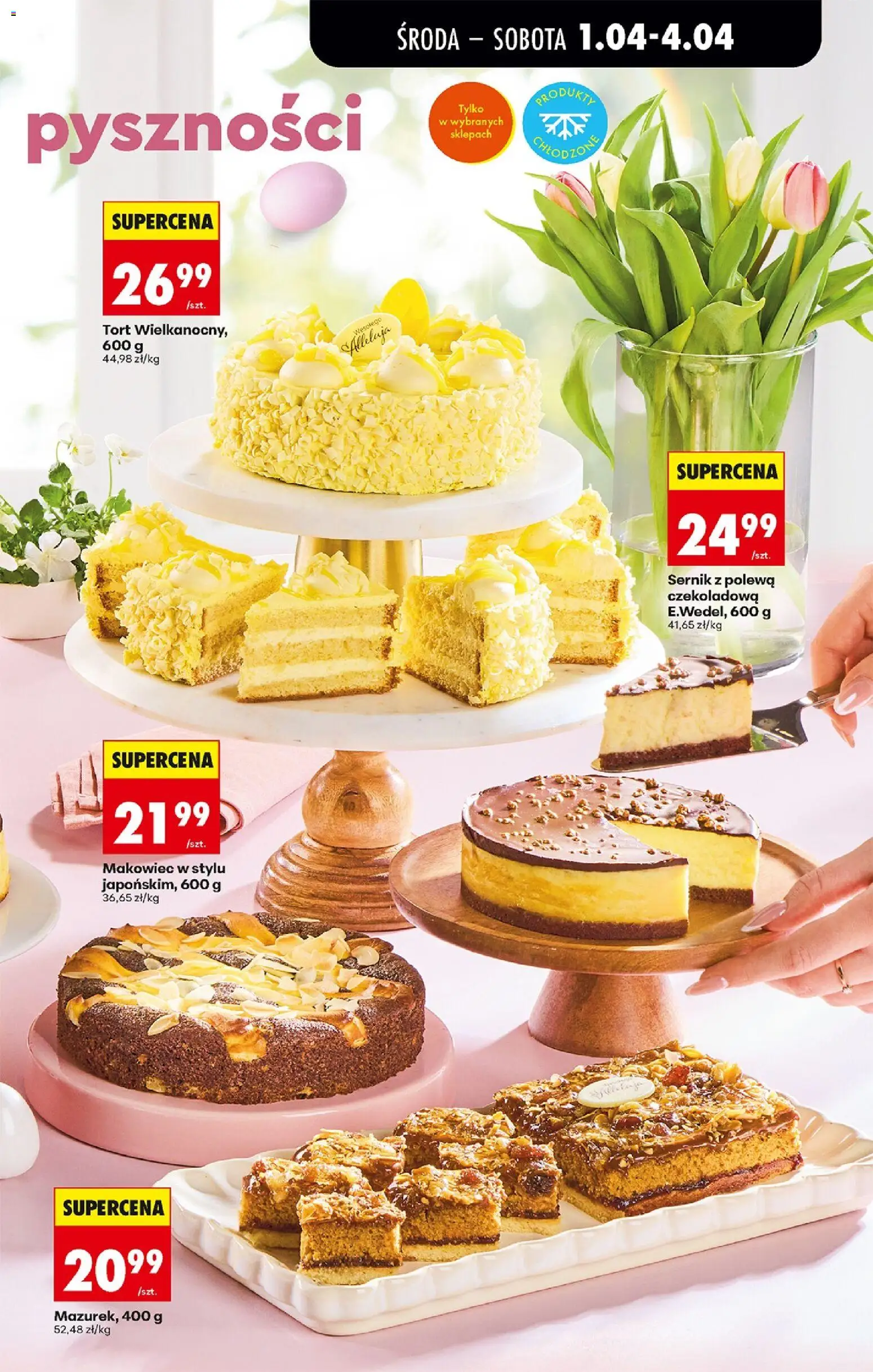 Biedronka gazetka od środy od 01.04.2026 | Strona: 37 | Produkty: Czekoladowa, Polewa czekoladowa, Tort