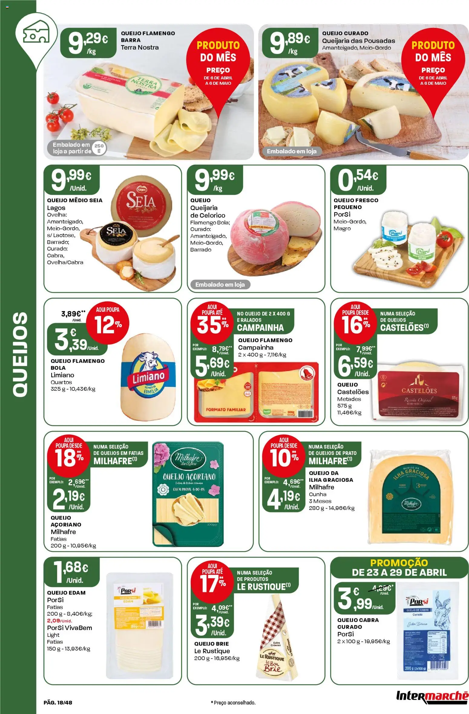Intermarché folheto │ válido de 23.04.2026 | Página: 18 | Produtos: Campainha, Queijo