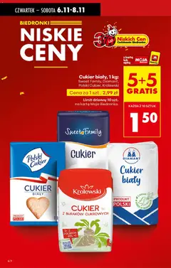 Pogląd oferty "Biedronka gazetka - Oferta w tym tygodniu" - ważna od 06.11.2025 | Strona: 8 | Produkty: Karta, Cukier biały, Cukier