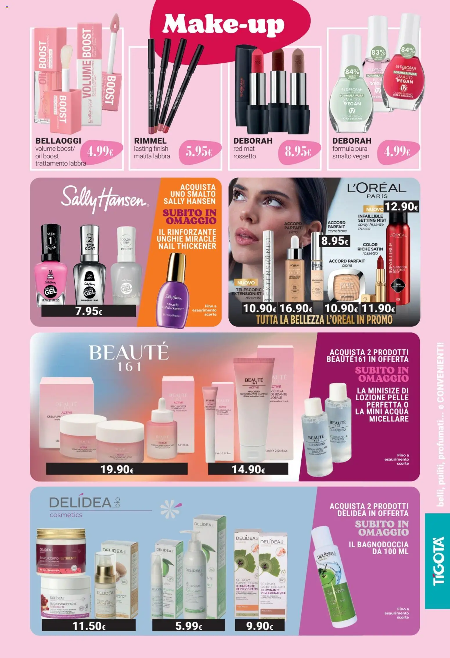 Volantino Tigotà del 01.03.2026 | Pagina: 3 | Prodotti: Acqua micellare, Struccante, Acqua, Burro