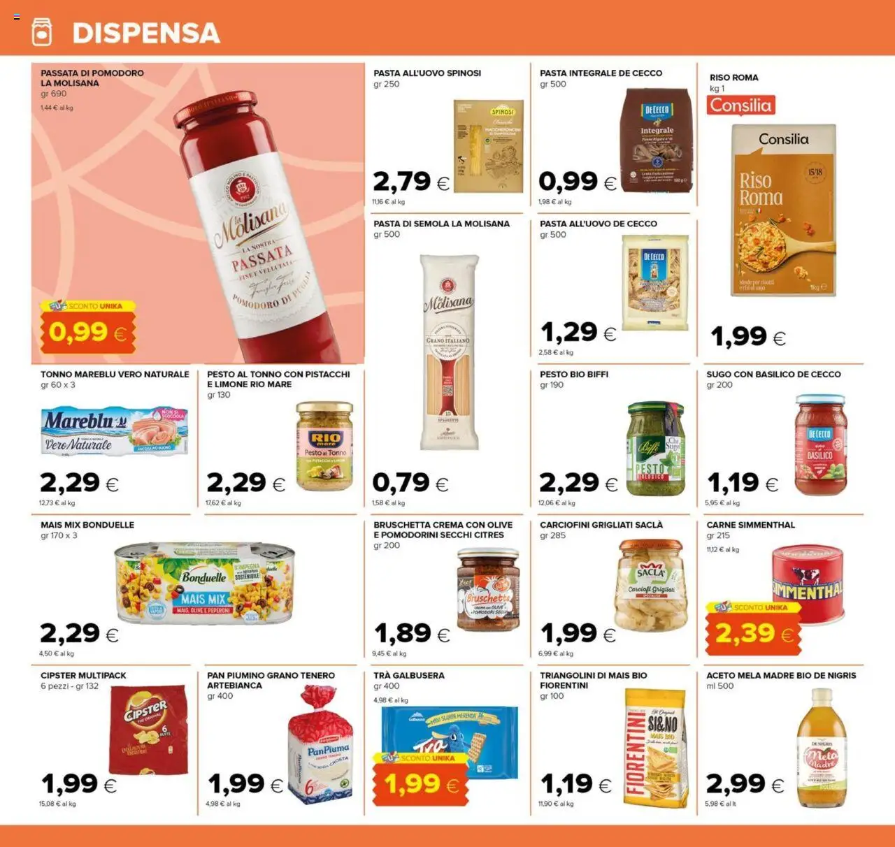 Volantino Tigre del 07.08.2025 | Pagina: 10 | Prodotti: Peperoni, Carciofi, Aceto, Mais