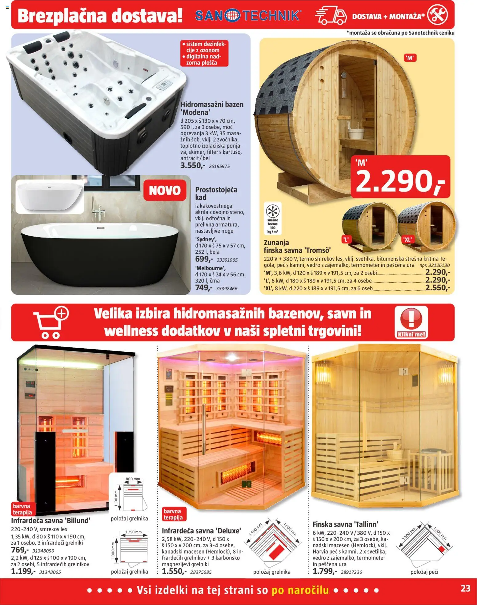 Novi Bauhaus katalog ponudbe – veljaven od 27.11.2025 | Stran: 23 | Izdelki: Ura, Bazen, Termometer, Vedro