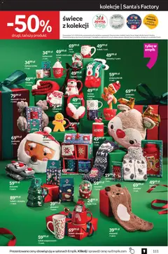 Pogląd oferty "Empik Black Friday" - ważna od 29.10.2025 | Strona: 111 | Produkty: Skarpety, Piernik, Poduszka, Świece