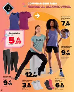 Vista previa Carrefour Ocio válido desde el 11.03.2026 | Página: 2 | Productos: Camiseta manga corta