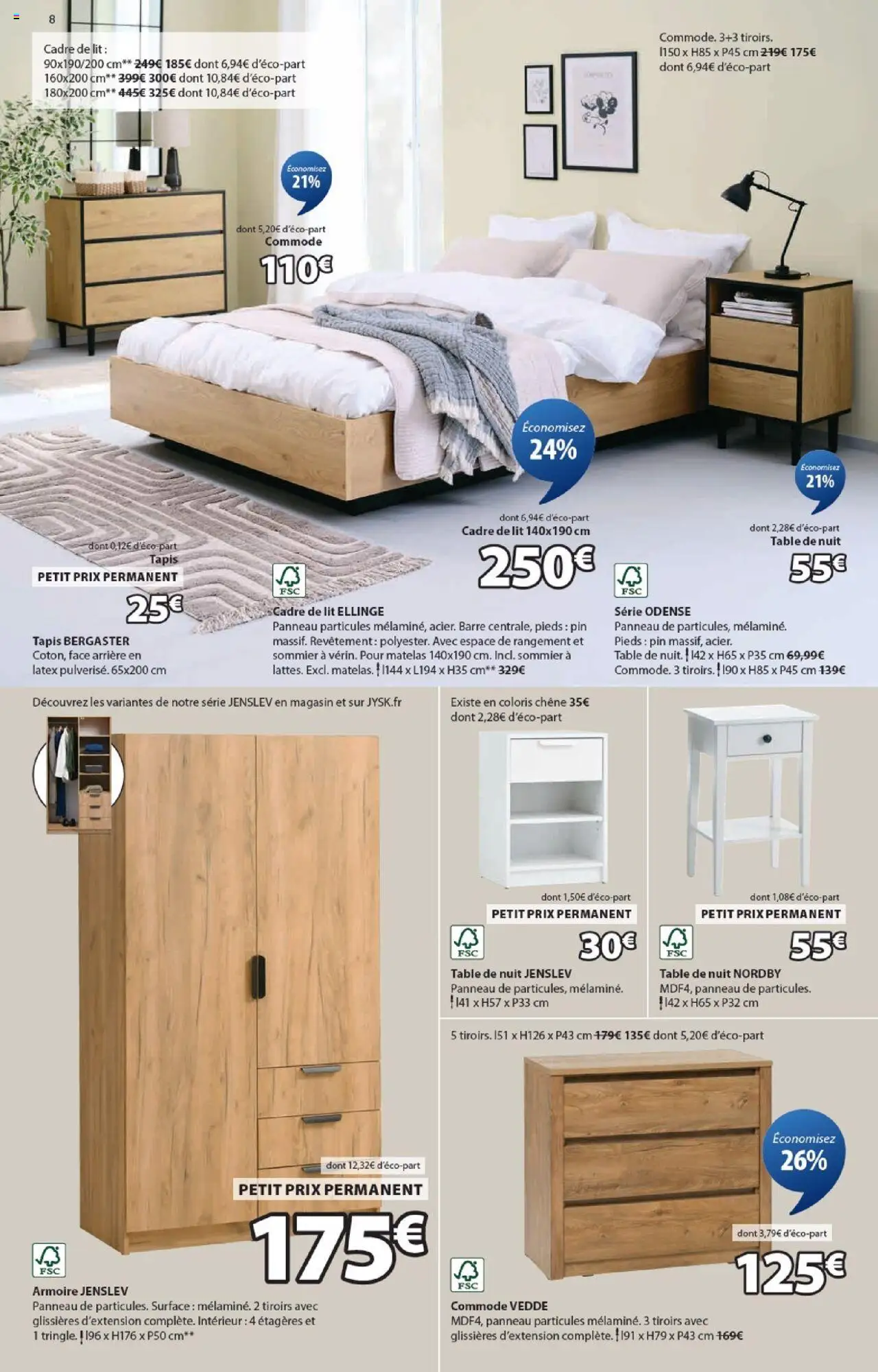  | Page: 8 | Produits: Lit, Commode, Tapis, Cadre