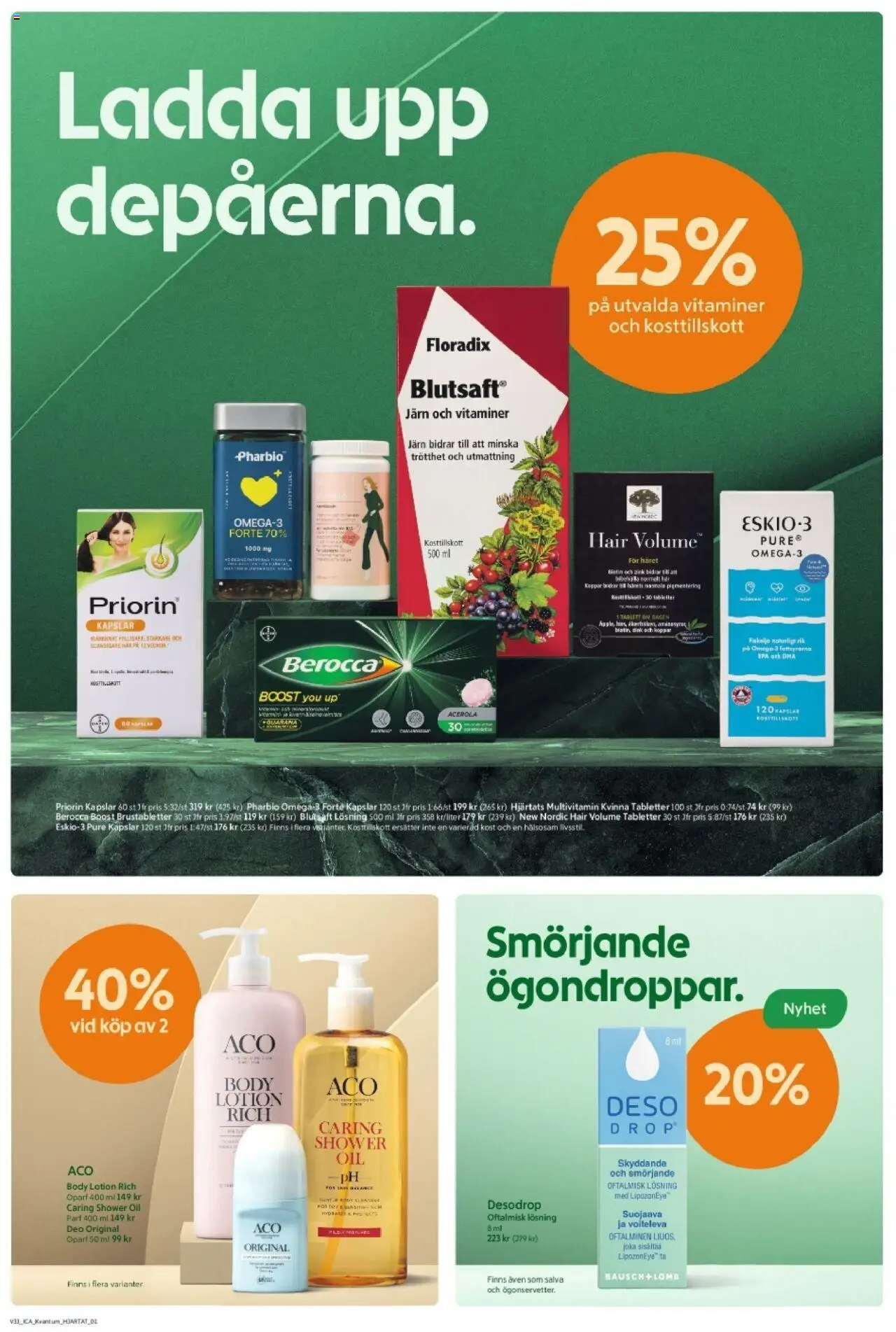 ICA Kvantum reklamblad aktuell från 11.08.2025 | Sida: 6 | Produkter: Järn, Body lotion
