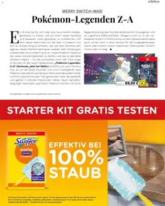 Swiffer DUSTER STARTER STAUBMAGNET, Starter Kit gratis testen. Effektiv bei 100% Staub. ab 14.11.2025 gültig | Seite: 63 | Produkte: Swiffer, Video