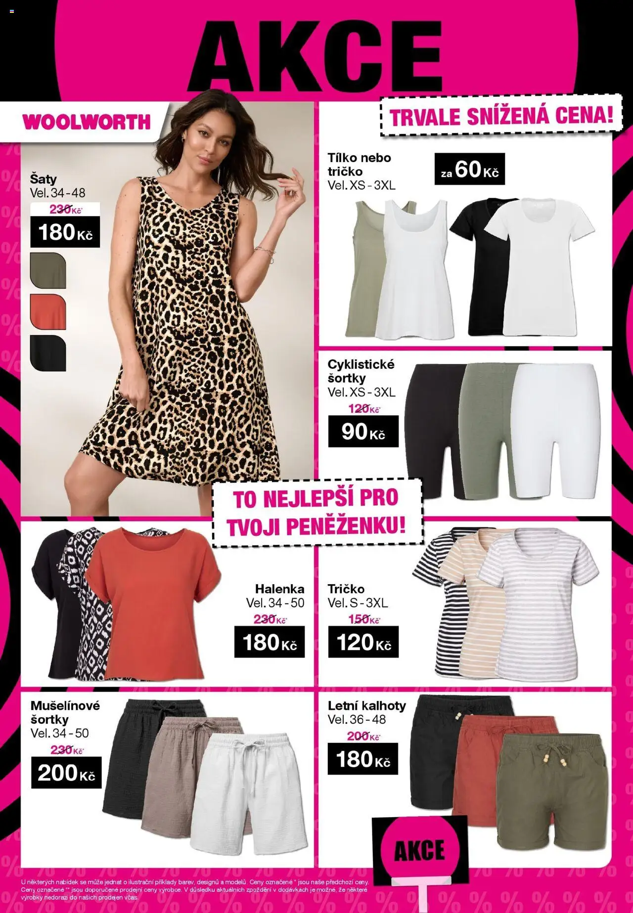 Woolworth leták od 08.08.2025 - akční nabídka | Strana: 15 | Produkty: Šaty, Tílko, Halenka, Kalhoty