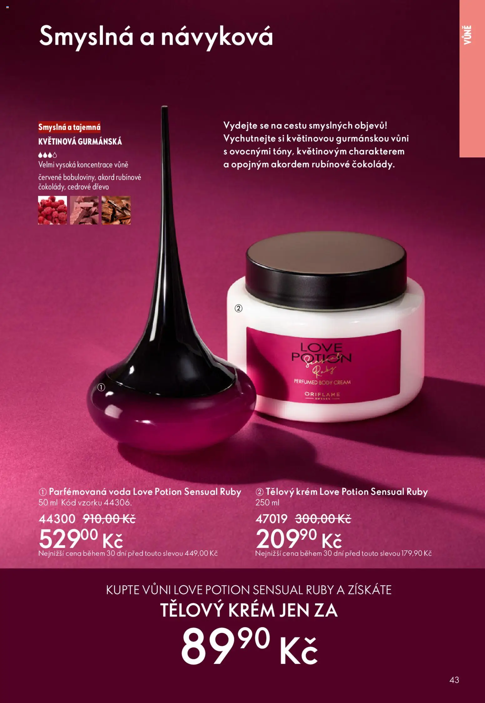 Oriflame katalog č. 04/2026 od 04.03.2026 | Strana: 43 | Produkty: Tělový krém, Voda, Krém, Body