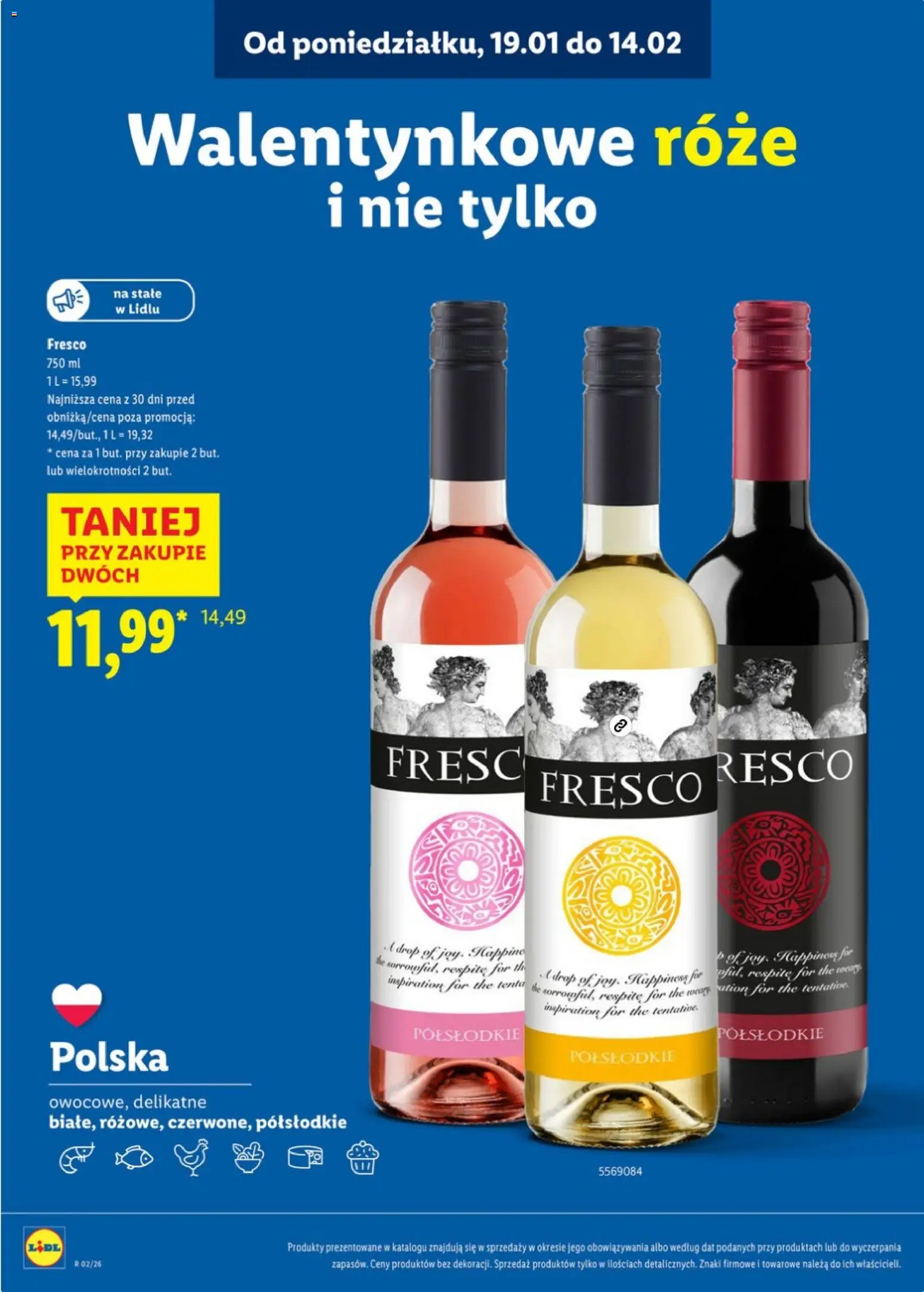 Lidl Katalog karta win od 05.01.2026 | Strona: 14 | Produkty: Fresco