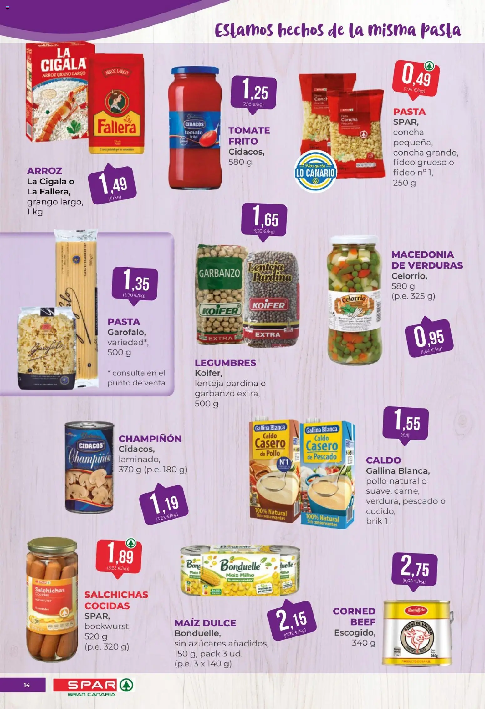 Spar - folleto │ válido desde el 09.01.2026 | Página: 14 | Productos: Arroz, Pescado, Pasta