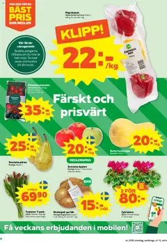 Coop Forum reklamblad aktuell från 15.09.2025 | Sida: 4 | Produkter: Gul lök, Äpplen, Tomater
