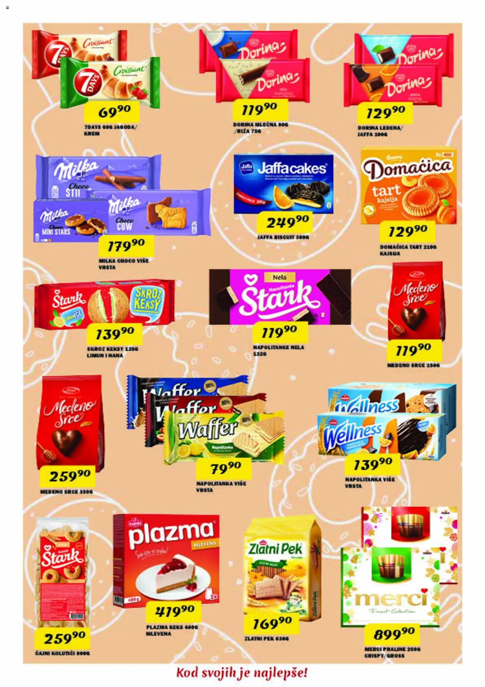 VP Dima katalog - važi od 12.03.2026 | Strana: 9 | Proizvode: Plazma, Merci, 7days, Napolitanke