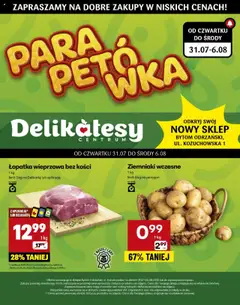 Pogląd oferty "Delikatesy Centrum Gazetka - Bytom Odrzański Otwarcie" - ważna od 31.07.2025