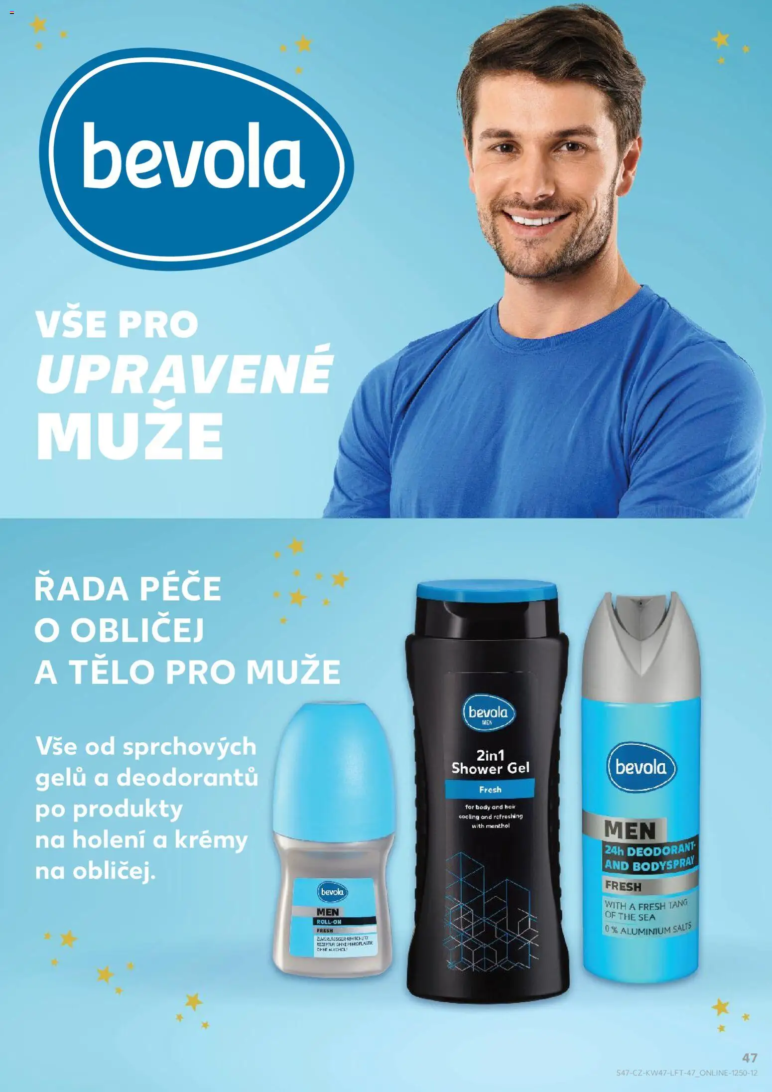 Kaufland leták - Plzeň od 19.11.2025 | Strana: 47 | Produkty: Deodorant, Bevola, Body