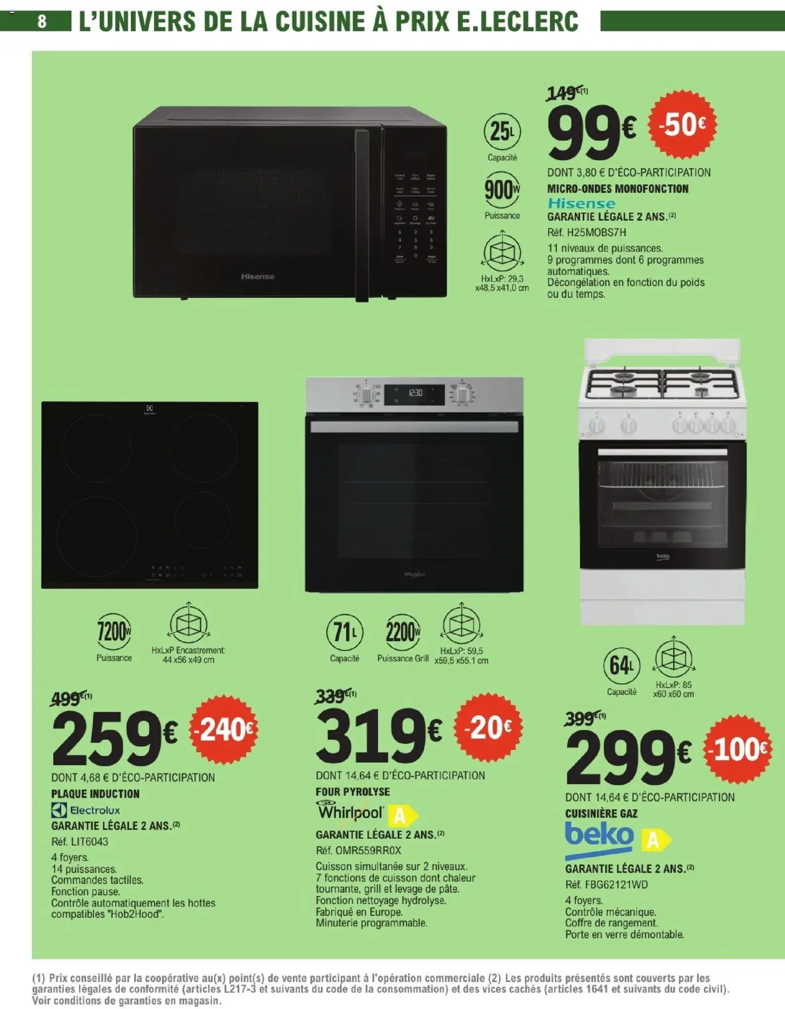 {H1} | Page: 8 | Produits: Four, Poids, Porte, Coffre de rangement