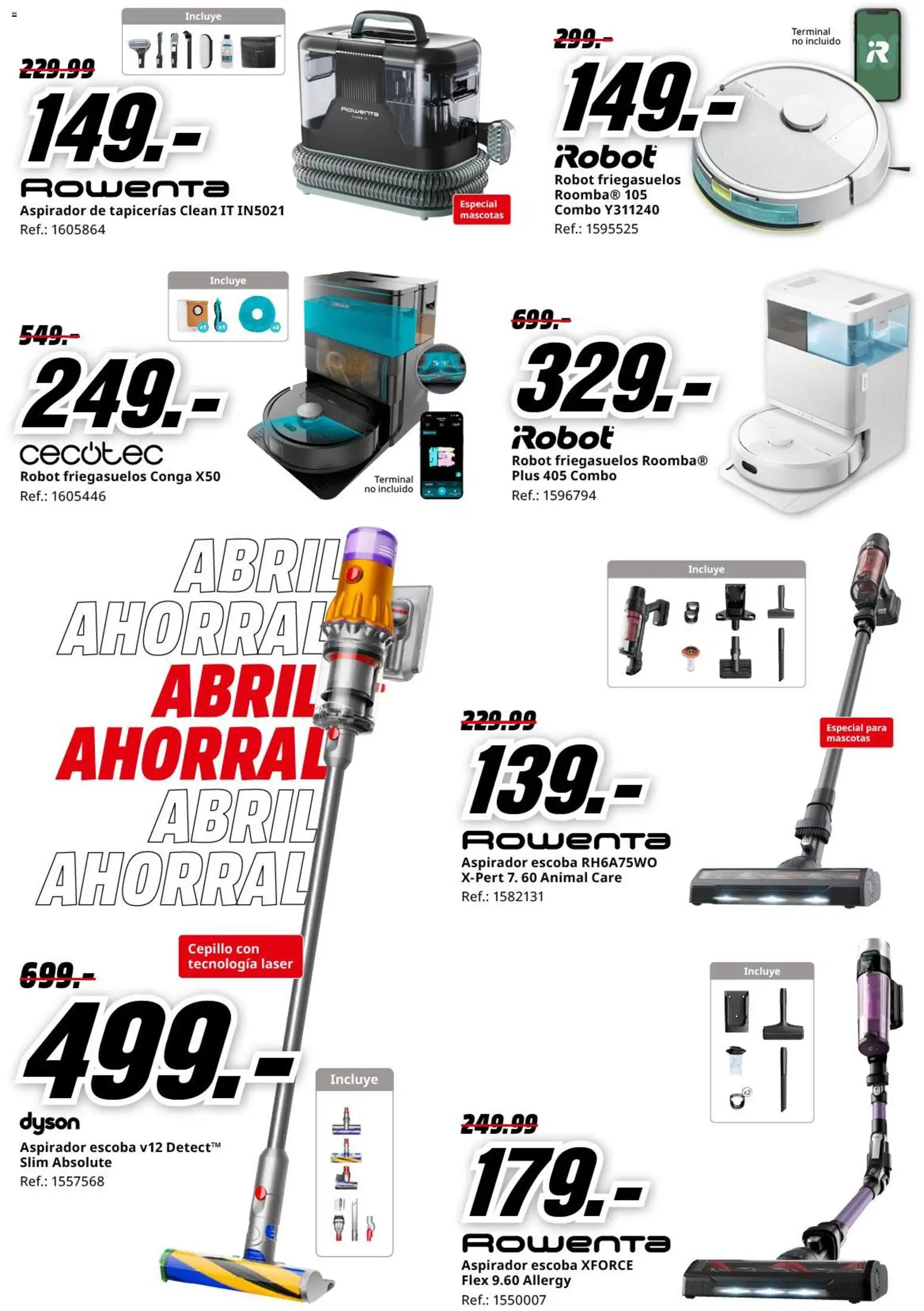Media Markt folleto │ válido desde el 06.04.2026 | Página: 4 | Productos: Cepillo, Escoba, Robot, Aspirador