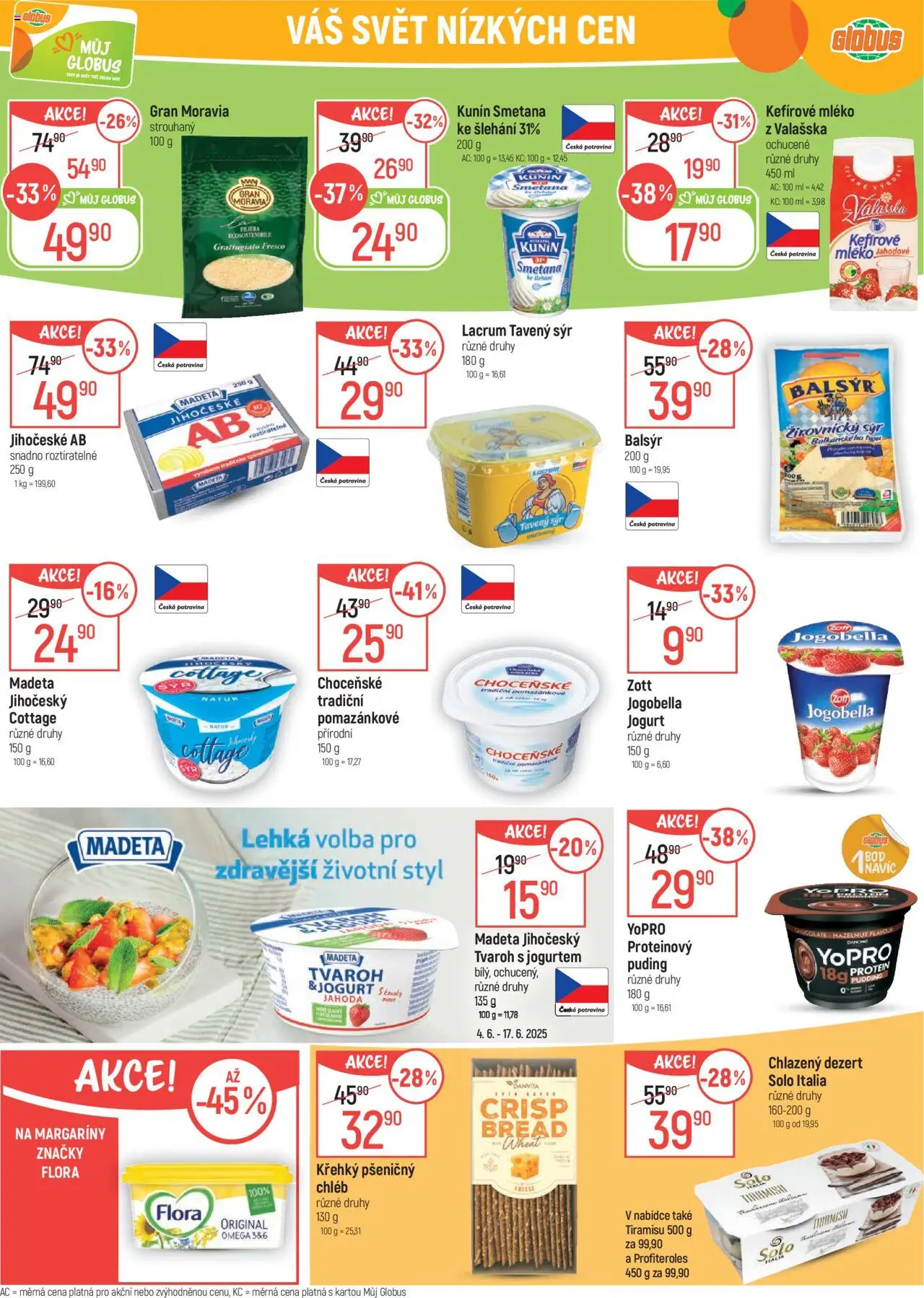 Globus leták - Trmice od 04.06.2025 | Strana: 22 | Produkty: Omega, Protein, Flora, Cottage