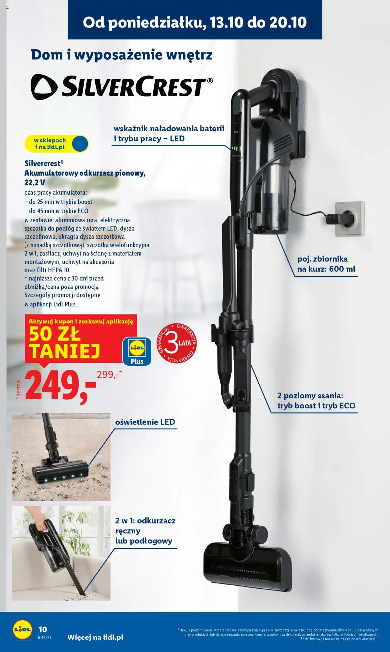 Lidl Katalog od 13.10.2025 | Strona: 10 | Produkty: Odkurzacz, Cleaner, Szczotka