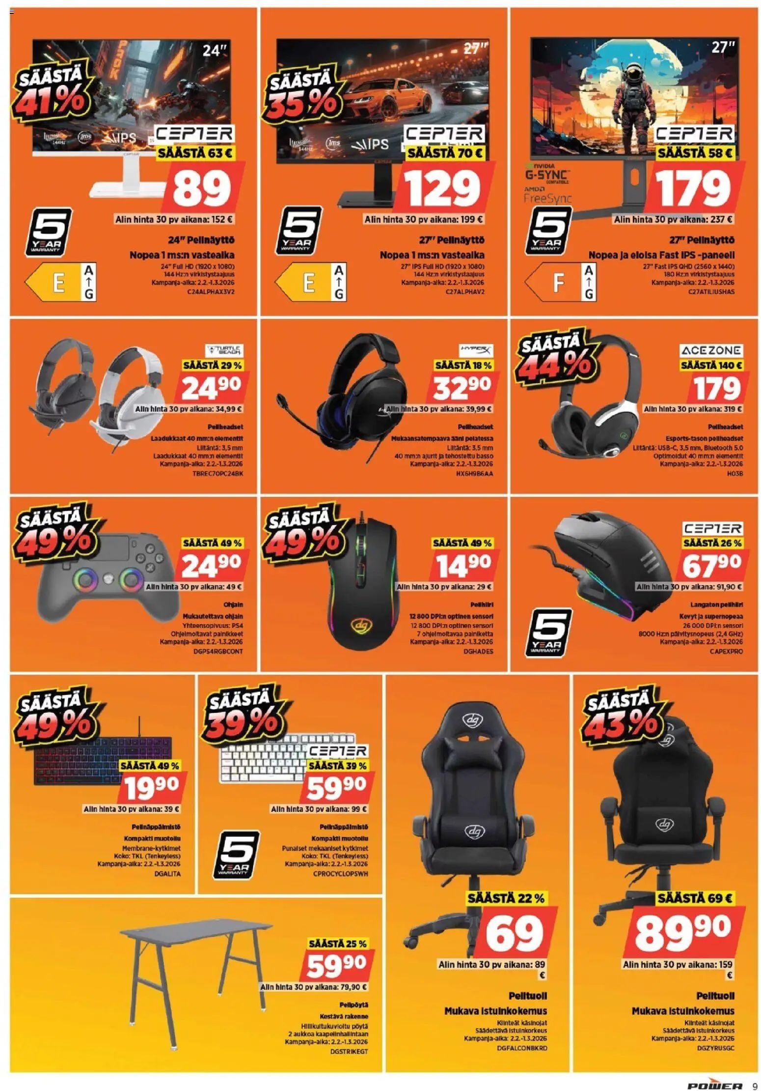 Power tarjoukset – voimassa 09.02.2026 alkaen | Sivu: 9