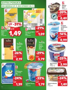 Nové Kaufland akcie – leták je platný od 18.09.2025 | Strana: 72