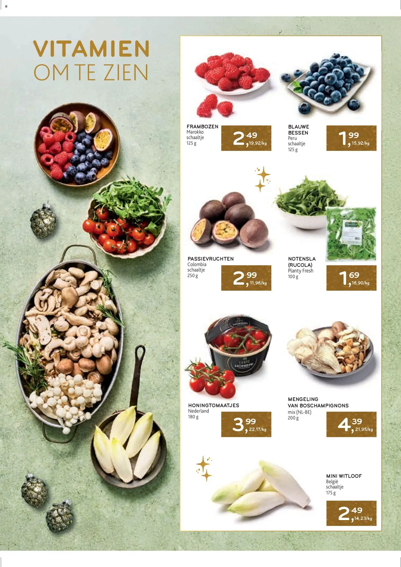 {H1} | Pagina: 12 | Producten: Frambozen, Rucola