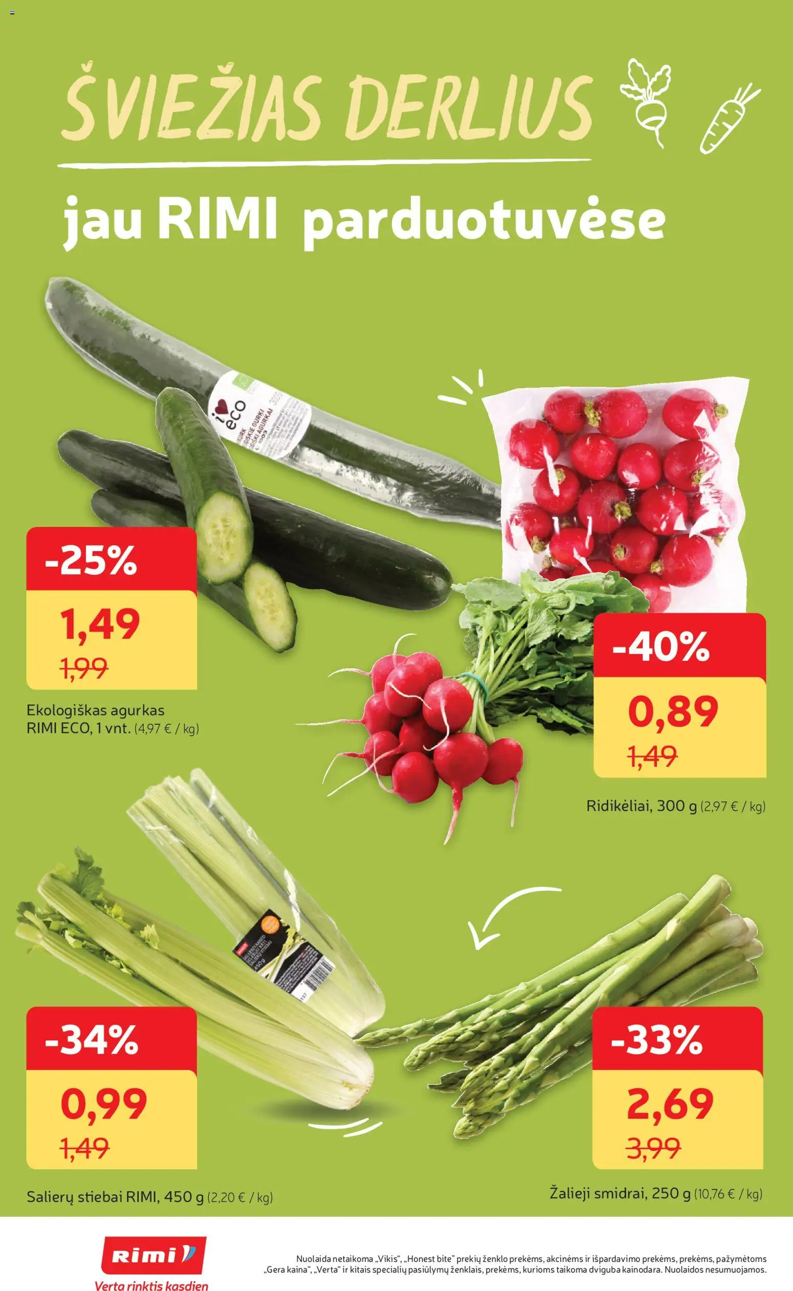 Rimi akcijos nuo 24.02.2026 | Puslapis: 8 | Prekių: Agurkai, Agurkas